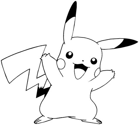 Pikachu coloring page 